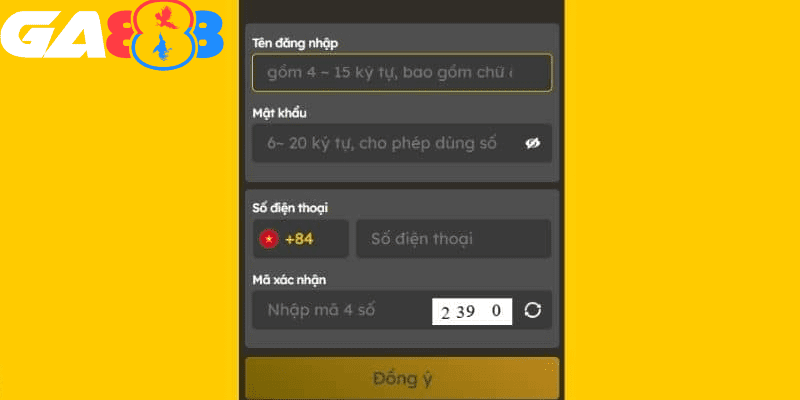 Cần điền đầy đủ các thông tin về biểu mẫu đăng ký tài khoản